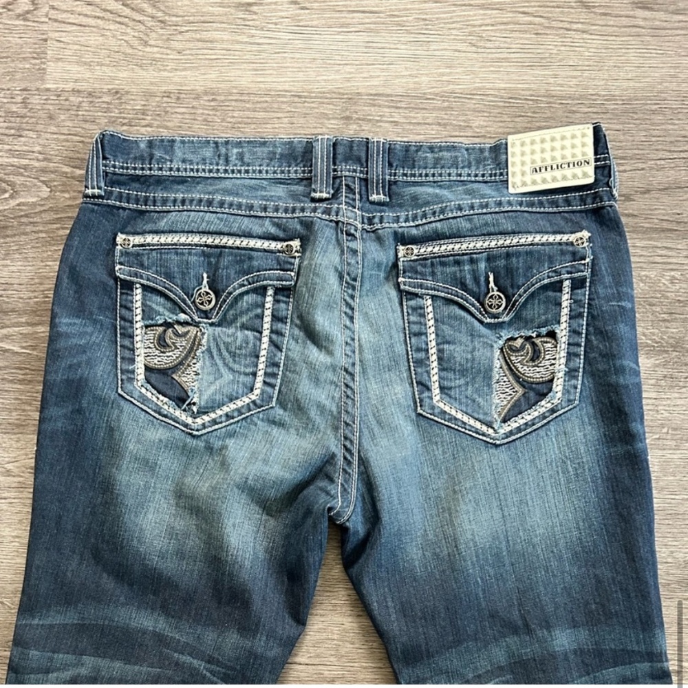 Affliction Blake Relaxed Straight Leg Jeans | 40 - Picture 4 of 8